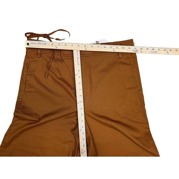 Vince Tie Waist Culotte Size 12 Color Teakwood New $265 - Picture 10 of 16